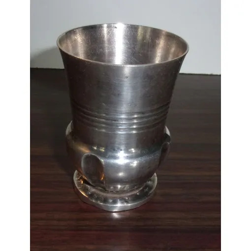 Ancienne Timbale Metal Argente Maillechort - 5g Bon état reconditionné disponible sur Rakuten