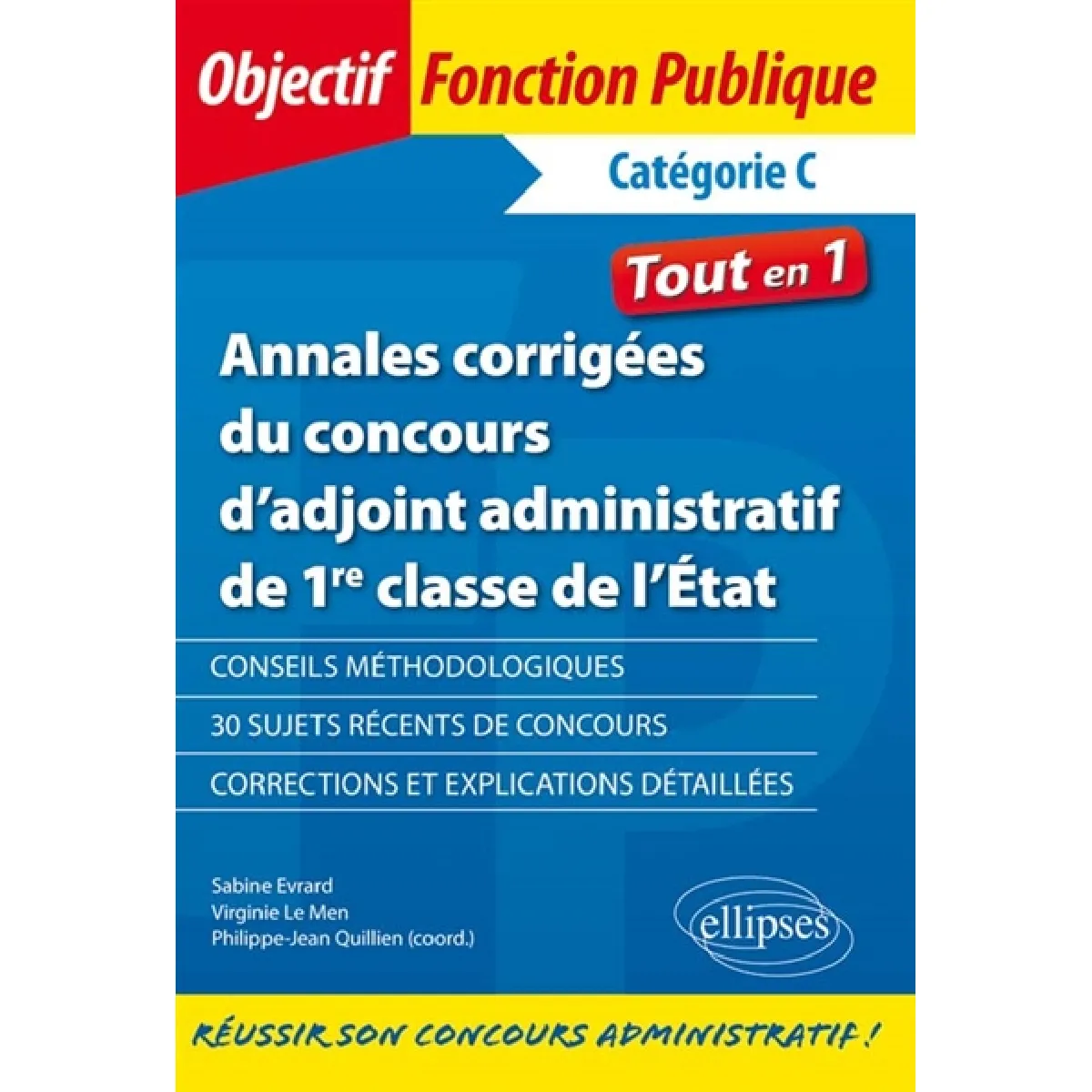 Annales corrigées du concours d'adjoint administratif de 1re classe de l'Etat : catégorie C État correct - 20,00 € Annales corrigées du concours d'adjoint administratif de 1re classe de l'Etat : catégorie C État correct N/A (Il ne s'agit pas d'une marque reconditionné disponible sur Rue du Commerce Seconde Vie