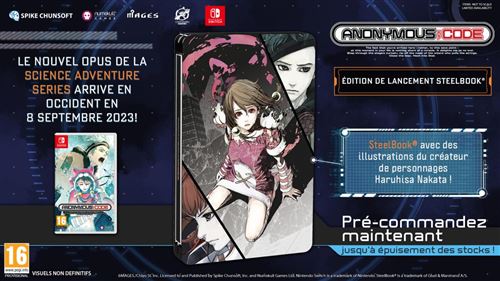 Anonymous Code SteelBook Launch Edition Nintendo Switch État correct reconditionné disponible sur Fnac