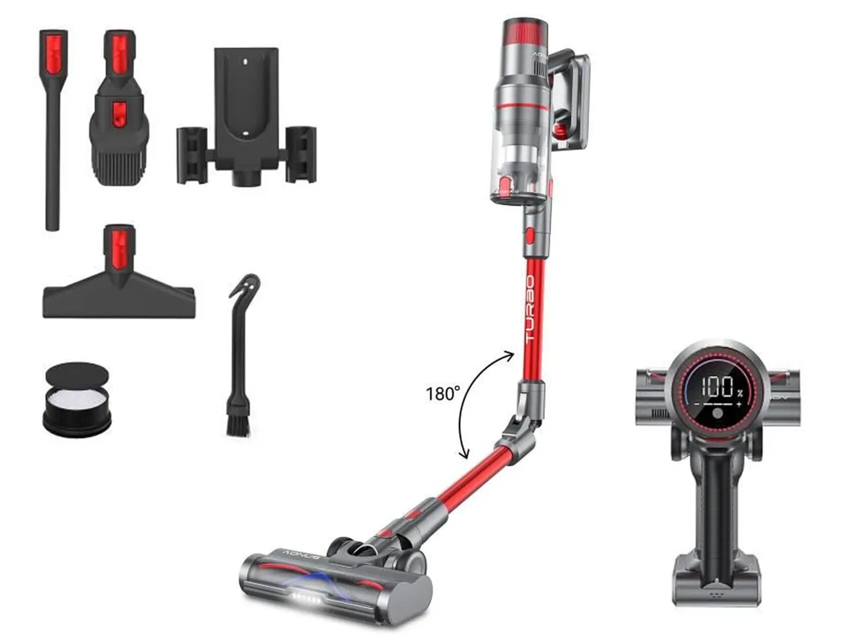 Aonus A9 Pro Flexible Aspirateur à main sans fil rouge Très bon état N/A reconditionné disponible sur Refurbed | Dero
