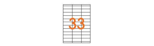 APLI-Agipa - Adhésif permanent - blanc - 70 x 25 mm 3300 étiquette(s) (100 feuille(s) x 33) étiquettes État correct Apli Paper reconditionné disponible sur Fnac