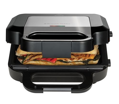 Appareil à croque-monsieur 3 en 1 Russell Hobbs Créations 26810-56 Noir et Gris État correct Russell Hobbs reconditionné disponible sur Fnac