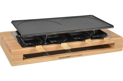 Appareil à raclette Kitchen Chef KCWOOD8MAXI 1500 W Noir État correct N/A reconditionné disponible sur Fnac