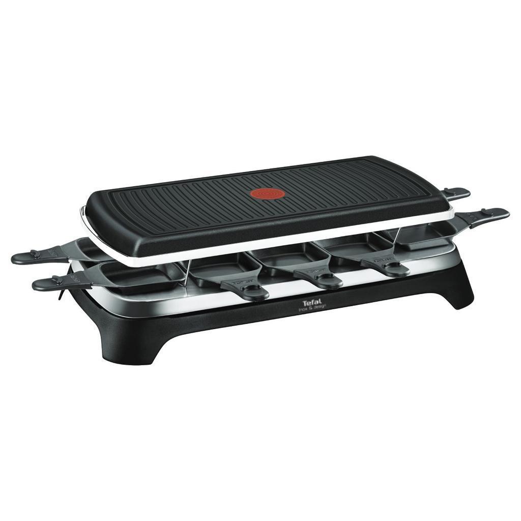Voir photo 2 de Appareil à raclette Tefal Ambiance RE458 Grill & Raclette RE458812 | Dero Appareil à raclette Tefal Ambiance RE458 Grill & Raclette RE458812 Reconditionné Tefal reconditionné photo 2 | Dero