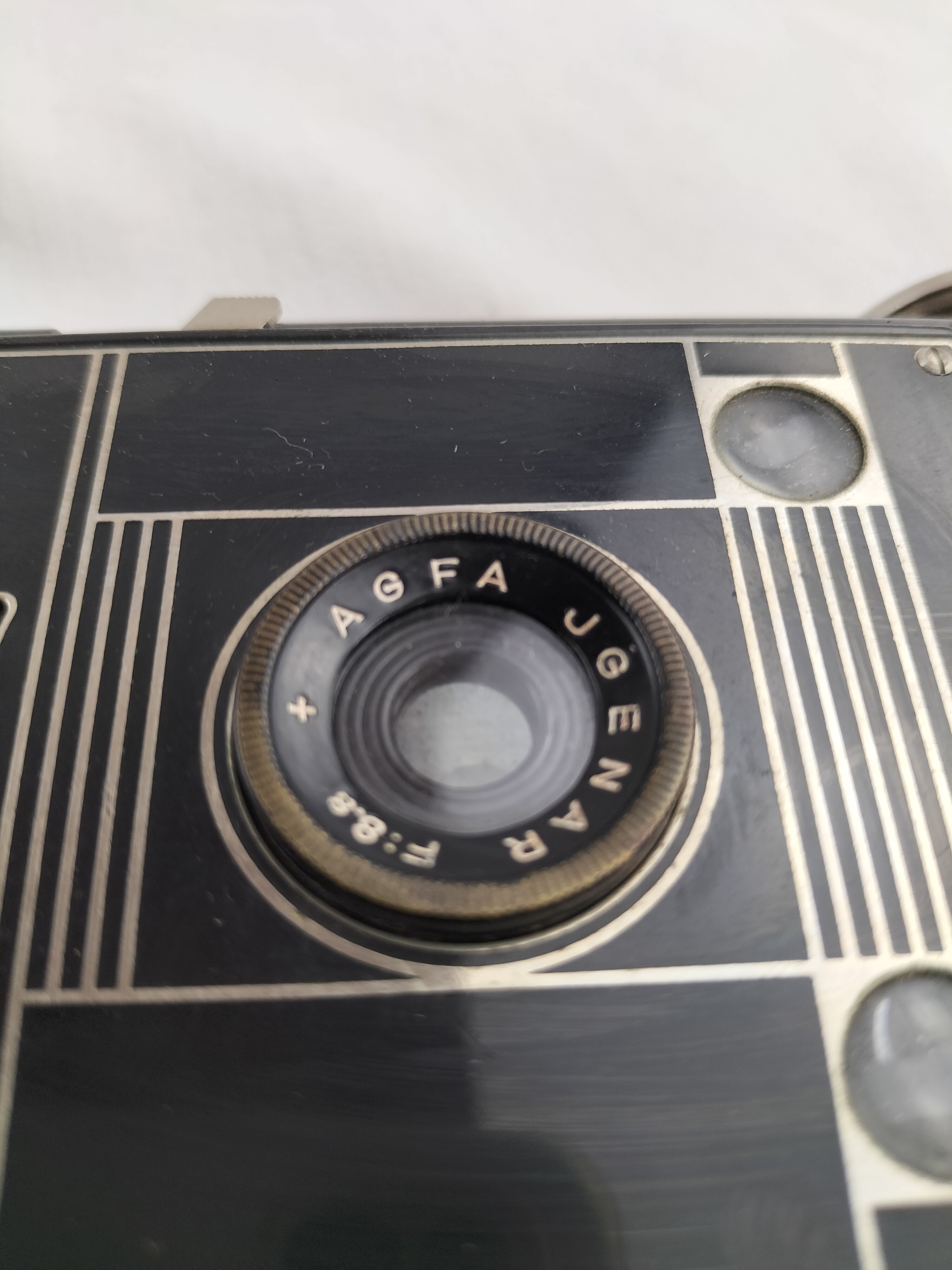Voir photo 6 de Appareil photo ancien AGFA à soufflet avec étui d'origine – Charme vintage des années 1930-1950 Appareil photo ancien AGFA à soufflet avec étui d'origine – Charme vintage des années 1930-1950 bon état reconditionné photo 6