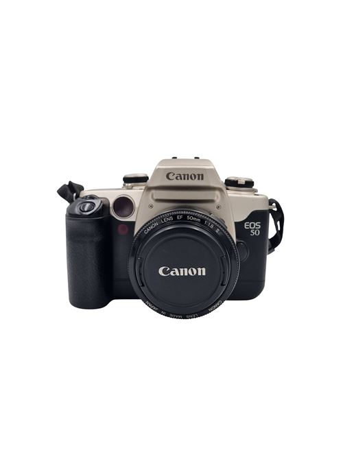 Appareil photo argentique Canon EOS 50 50mm f1.8 II Noir Reconditionné État correct Canon reconditionné disponible sur Fnac
