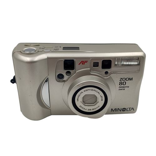 Appareil photo argentique compact Minolta Zoom 80 Argent - Reconditionné État correct Minolta reconditionné disponible sur Fnac