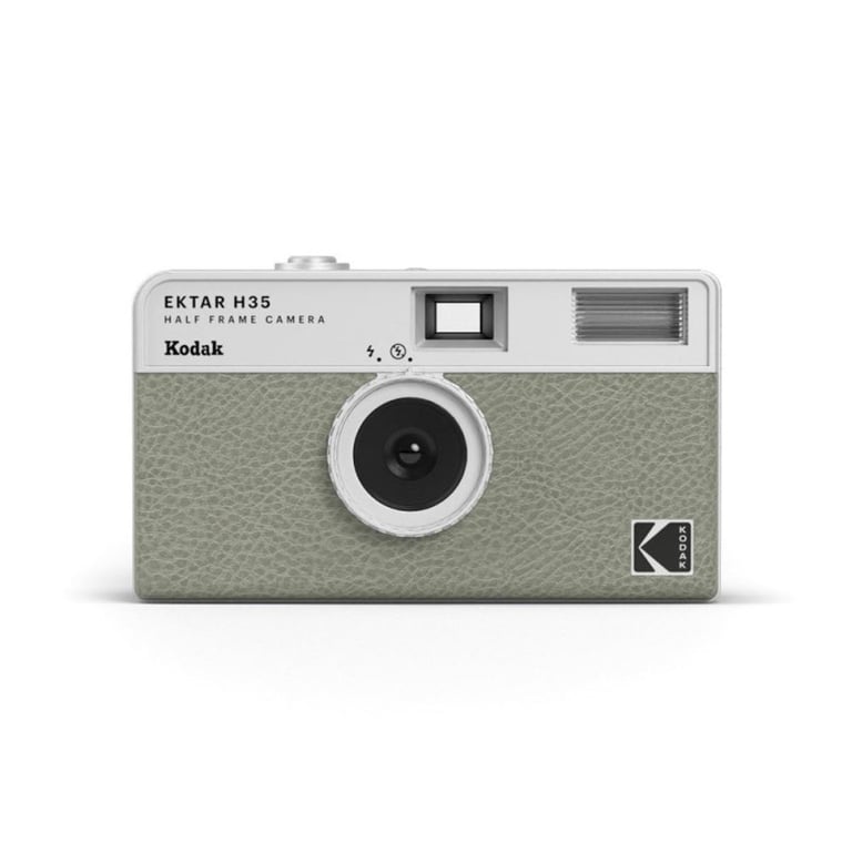 Appareil photo argentique demi format Kodak EKTA H35 35mm Noir Sauge Réutilisable - Excellent état Parfait état Kodak reconditionné disponible sur Pixmania
