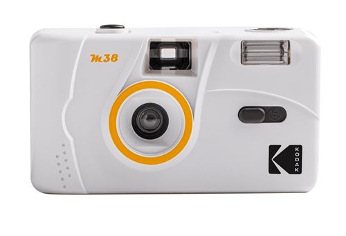 Appareil photo argentique Kodak M38 Blanc Réutilisable État correct Kodak reconditionné disponible sur Fnac