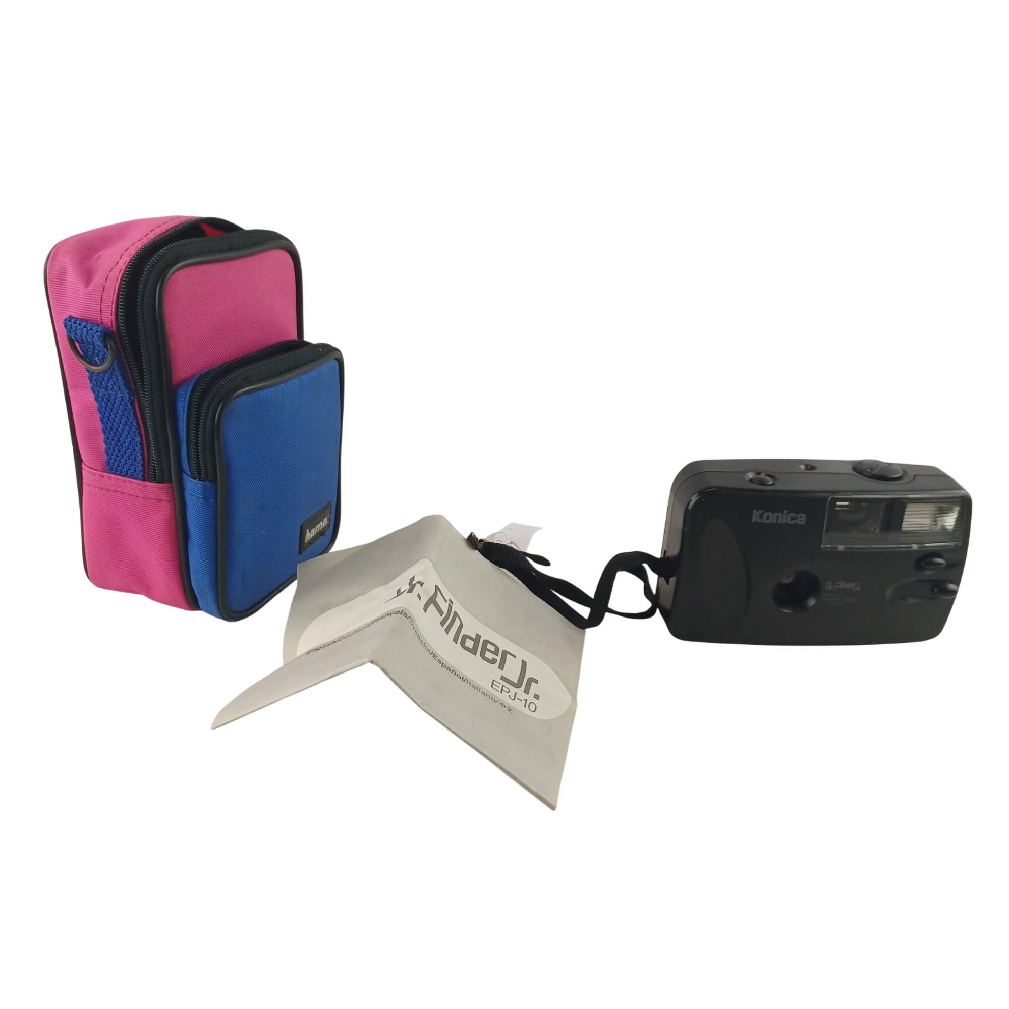 Appareil photo argentique Konica Dr Finder Jr EPJ-10 avec pochette et manuel d'instruction très bon état - 30,00 € Appareil photo argentique Konica Dr Finder Jr EPJ-10 avec pochette et manuel d'instruction très bon état reconditionné disponible sur Label Emmaüs