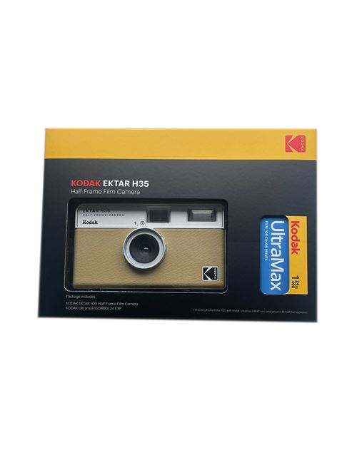 Appareil photo argentique réutilisable Kodak Ektar H35 Marron + Film Kodak Ultramax 24 poses État correct Kodak reconditionné disponible sur Fnac