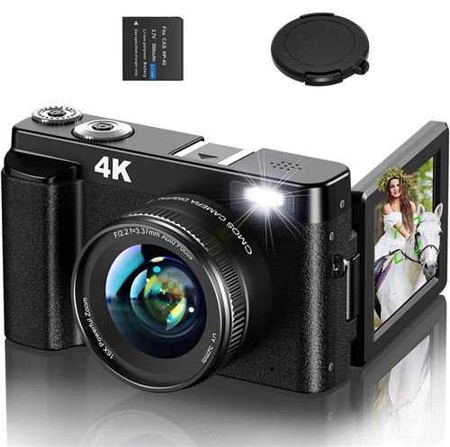 Appareil photo bridge SZSMART DC101L 4K 48MP 16X zoom 3” - noir État correct N/A reconditionné disponible sur Fnac