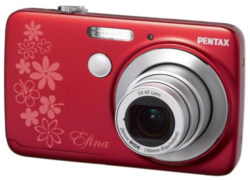 Appareil photo compact Pentax Efina rouge État correct reconditionné disponible sur Fnac