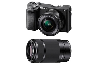 appareil photo hybride alpha 6400 noir + 16-50 + 55-210 Bon état Sony reconditionné disponible sur Darty