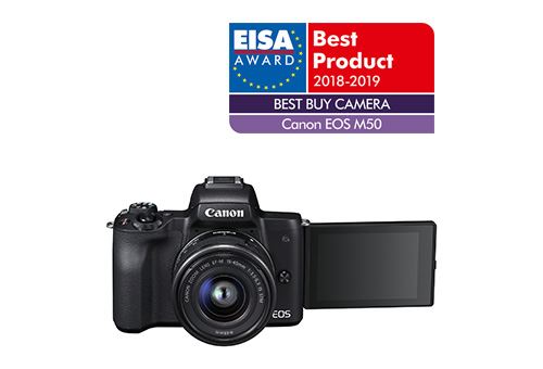 Appareil Photo Hybride Canon EOS M50 Noir + Objectif EF-M 15-45mm f/3.5-6.3 STM État correct reconditionné disponible sur Fnac