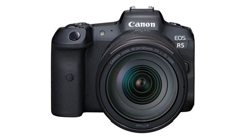 Appareil photo hybride Canon EOS R5 + RF 24-105mm f/4 L IS USM noir État correct Canon reconditionné disponible sur Fnac