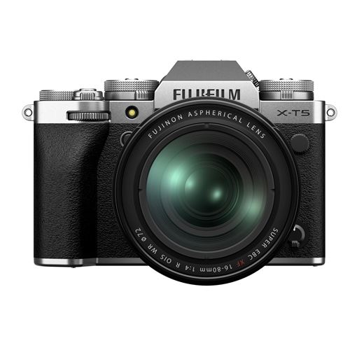 Appareil photo hybride Fujifilm X-T5 Argent + Objectif XF 16-80mm f/4 R OIS WR État correct Fujifilm reconditionné disponible sur Fnac