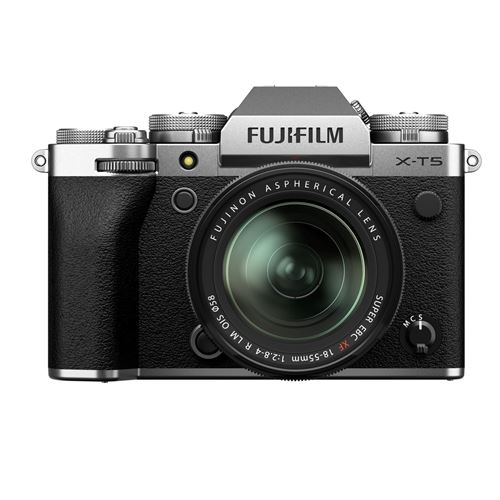 Appareil photo hybride Fujifilm X-T5 Argent + Objectif XF 18-55mm f/2.8-4 R LM OIS État correct Fujifilm reconditionné disponible sur Fnac