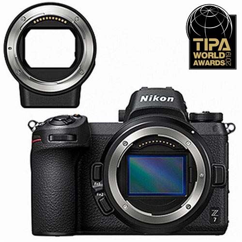 Appareil photo hybride Nikon Z7 noir + Bague d'adaptation FTZ État correct Nikon reconditionné disponible sur Fnac