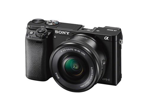 Appareil photo hybride Sony Alpha 6000 Noir + Objectif E PZ 16-50mm f/3,5-5,6 OSS État correct Sony reconditionné disponible sur Fnac