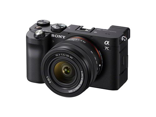 Appareil photo hybride Sony Alpha 7C Noir + Objectif FE 28-60mm f/4-5.6 État correct Sony reconditionné disponible sur Fnac | Dero