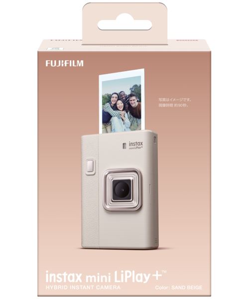 Appareil photo instantané Fuji instax mini LiPlay+™ Beige État correct Fujifilm reconditionné disponible sur Fnac