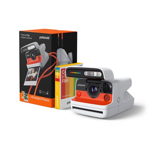 Appareil photo instantané Polaroid Flip Blanc + Pack de film couleur 8 photos État correct reconditionné disponible sur Fnac