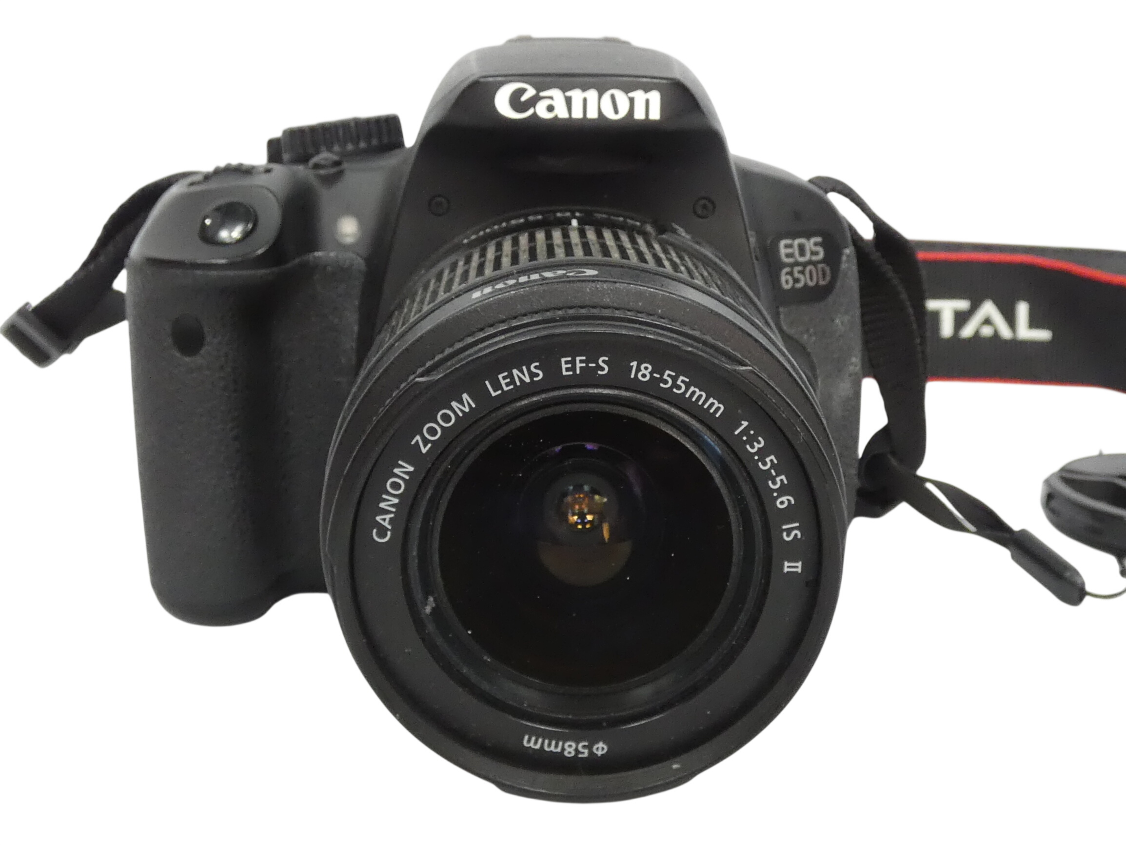 Appareil photo numérique CANON EOS 650D (À réparer) + objectif EF-S 18-55 mm 1:3.5-5.6 IS II Bon état - 80,00 € Appareil photo numérique CANON EOS 650D (À réparer) + objectif EF-S 18-55 mm 1:3.5-5.6 IS II Bon état reconditionné disponible sur Label Emmaüs