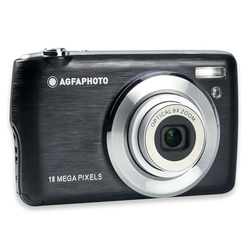 Appareil Photo Numérique Compact Agfa Photo Realishot DC8200 Noir Housse + Carte SD 16Go incluses État correct AgfaPhoto reconditionné disponible sur Fnac