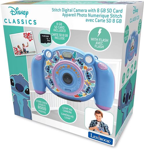 Appareil photo numérique pour enfants Lexibook Disney Stitch avec fonction vidéo État correct reconditionné disponible sur Fnac