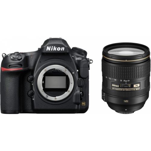 Appareil photo Reflex Nikon D850 Noir+ Objectif Nikkor AF-S 24-120mm f/4G ED VR État correct Nikon reconditionné disponible sur Fnac