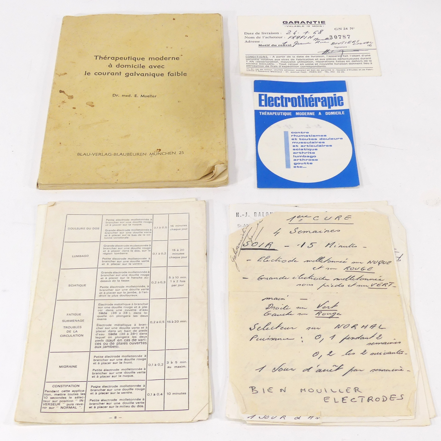Voir photo 8 de Appareil thérapeutique GN24 avec courant galvanique avec livre du Dr. E. Mueller Appareil thérapeutique GN24 avec courant galvanique avec livre du Dr. E. Mueller Très bon état reconditionné photo 8