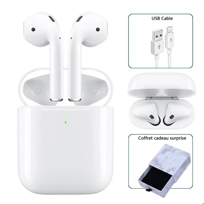 Apple AirPods 2ème génération (2019) avec boîtier de charge Écouteurs Sans fil Reconditionné - 48,99 € Apple AirPods 2ème génération (2019) avec boîtier de charge Écouteurs Sans fil Reconditionné Apple reconditionné disponible sur Cdiscount Seconde Vie