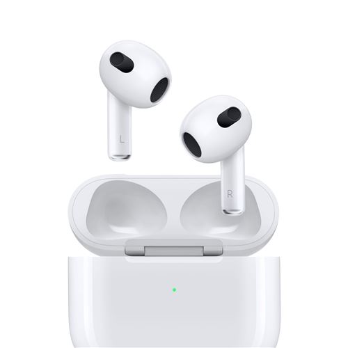 Apple AirPods 3 avec boîtier de charge Lightning Ecouteurs sans fil True Wireless État correct Apple reconditionné disponible sur Fnac
