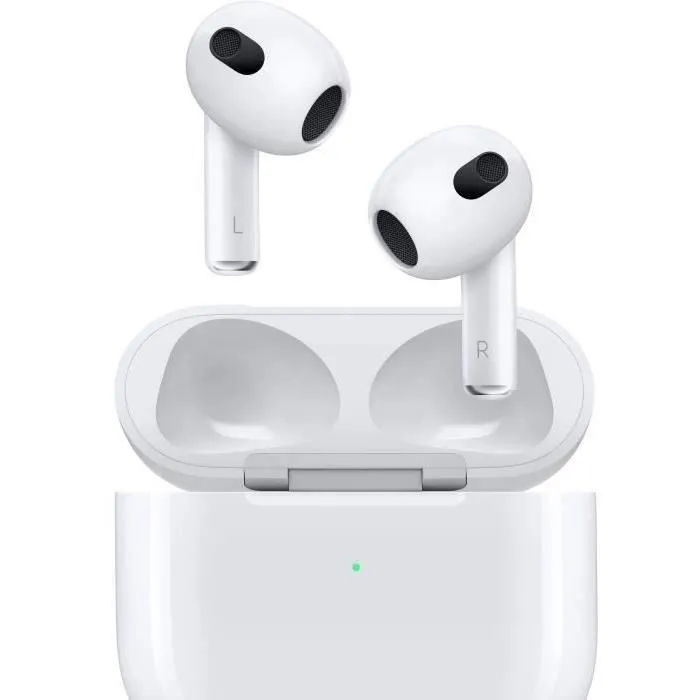 Acheter Apple AirPods (3e génération) avec Boîtier de charge Lightning - Blanc - Reconditionné - Excellent état Reconditionné - 51,28 € Apple AirPods (3e génération) avec Boîtier de charge Lightning - Blanc - Reconditionné - Excellent état Reconditionné Apple reconditionné disponible sur Cdiscount Seconde Vie