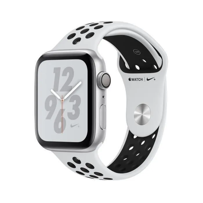 Apple Apple Watch Series 4 Nike+ - Aluminium Argent Case - Platinum - Noir Band (2018) - Reconditionné - Etat correct refurbished - 154,00 € Apple Apple Watch Series 4 Nike+ - Aluminium Argent Case - Platinum - Noir Band (2018) - Reconditionné - Etat correct refurbished reconditionné disponible sur Cdiscount Seconde Vie