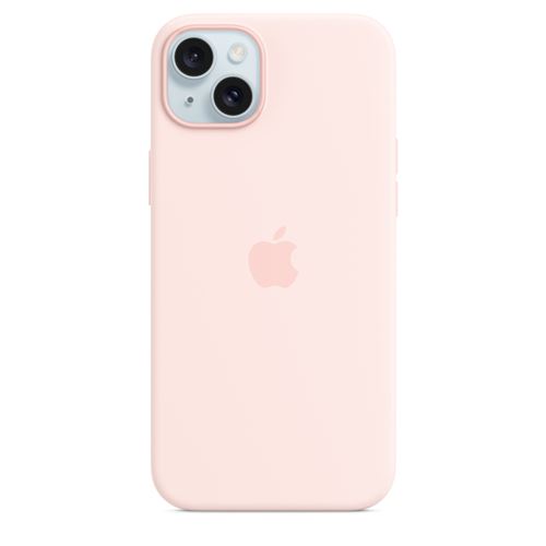 Apple Coque en silicone avec MagSafe pour iPhone 15 Plus Rose pâle État correct Apple reconditionné disponible sur Fnac | Dero