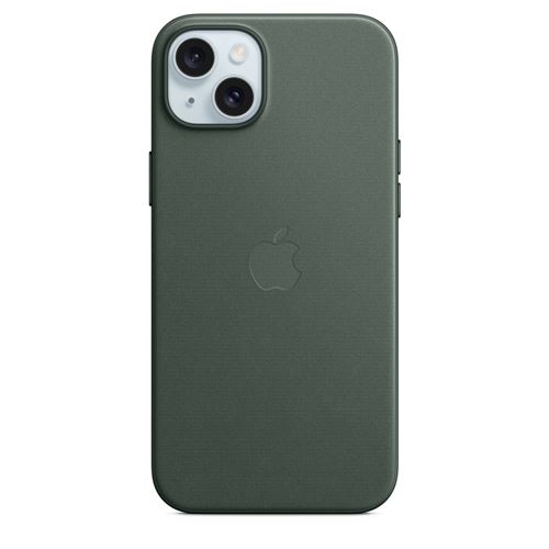 Apple Coque en tissage fin avec MagSafe pour iPhone 15 Plus Chêne vert État correct Apple reconditionné disponible sur Fnac