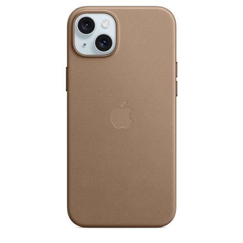 Apple Coque en tissage fin avec MagSafe pour iPhone 15 Plus Taupe État correct Apple reconditionné disponible sur Fnac