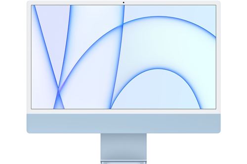 Apple iMac 24" 256 Go SSD 8 Go RAM Puce M1 CPU 8 cœurs GPU 7 cœurs Bleu État correct reconditionné disponible sur Fnac