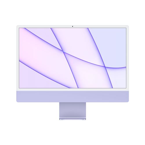 Apple iMac 24" 256 Go SSD 8 Go RAM Puce M1 CPU 8 cœurs GPU 8 cœurs Violet État correct reconditionné disponible sur Fnac