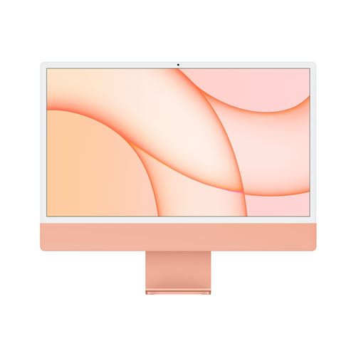 Apple iMac 24"" 512 Go SSD 8 Go RAM Puce M1 CPU 8 cœurs GPU 8 cœurs Orange 2021 État correct Apple reconditionné disponible sur Fnac