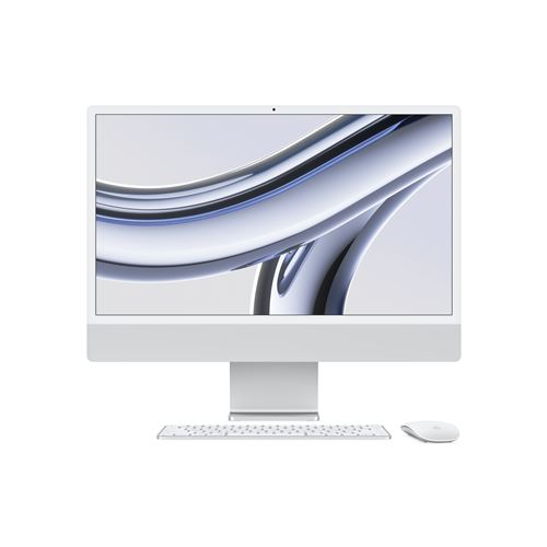 Apple iMac 24" écran rétina 4,5K 256 Go SSD 8 Go RAM Puce M3 CPU 8 cœurs GPU 8 cœurs Argent Occasion Apple reconditionné disponible sur Fnac | Dero