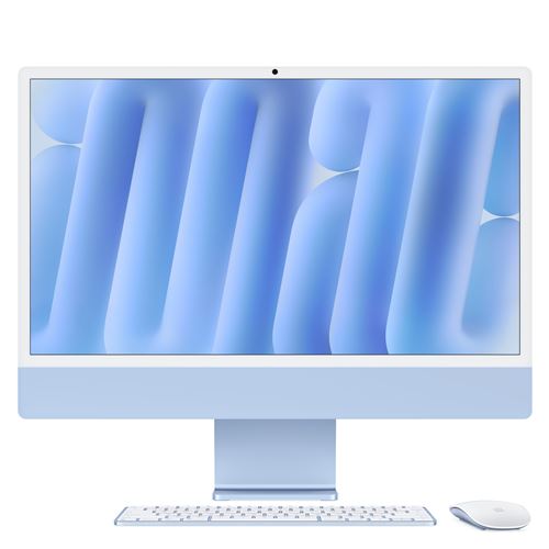 Apple iMac 24"" écran retina 4,5K 256Go 16 Go RAM Puce M4 CPU 8 cœurs GPU 8 cœurs Bleu État correct Apple reconditionné disponible sur Fnac