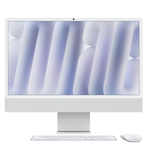 Apple iMac 24" écran retina 4,5K 256Go 16 Go RAM Puce M4 CPU 8 cœurs GPU 8 cœurs Argent État correct Apple reconditionné disponible sur Fnac