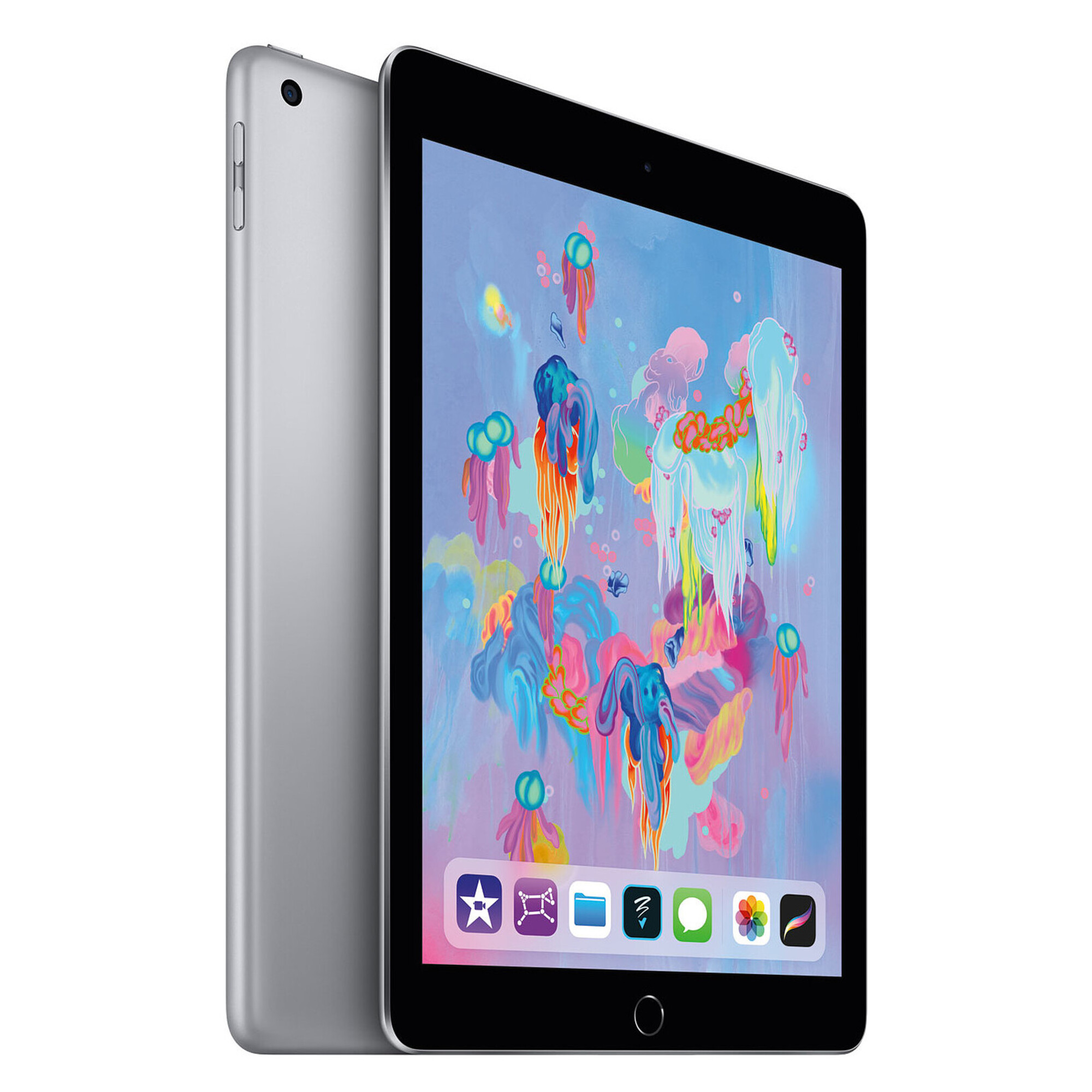 Apple iPad 9.7 2018 6e Gén Tablette 9.7 A10 32 Go iOS 11 Gris Sidéra - Bon état Bon état Apple reconditionné disponible sur Pixmania