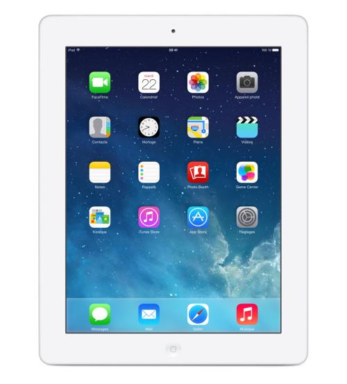 Apple iPad Retina blanc 9,7" LED 16 Go WiFi 3G/4G État correct Apple reconditionné disponible sur Fnac