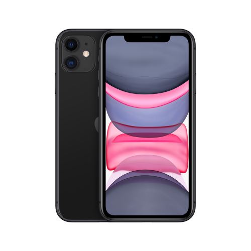 Apple iPhone 11 - 4G smartphone - double SIM / Mémoire interne 64 Go - Écran LCD - 6.1" - 1792 x 828 pixels - 2x caméras arrière 12 MP, 12 MP - front camera 12 MP - KPN - noir État correct Apple reconditionné disponible sur Fnac