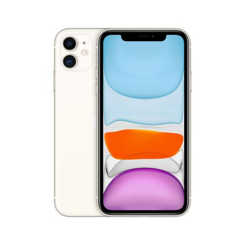 Apple iPhone 11 - 4G smartphone - double SIM / Mémoire interne 64 Go - Écran LCD - 6.1" - 1792 x 828 pixels - 2x caméras arrière 12 MP, 12 MP - front camera 12 MP - blanc État correct Apple reconditionné disponible sur Fnac