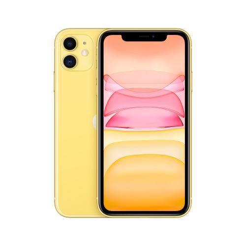 Apple iPhone 11 - 4G smartphone - double SIM / Mémoire interne 64 Go - Écran LCD - 6.1" - 1792 x 828 pixels - 2x caméras arrière 12 MP, 12 MP - front camera 12 MP - jaune État correct Apple reconditionné disponible sur Fnac